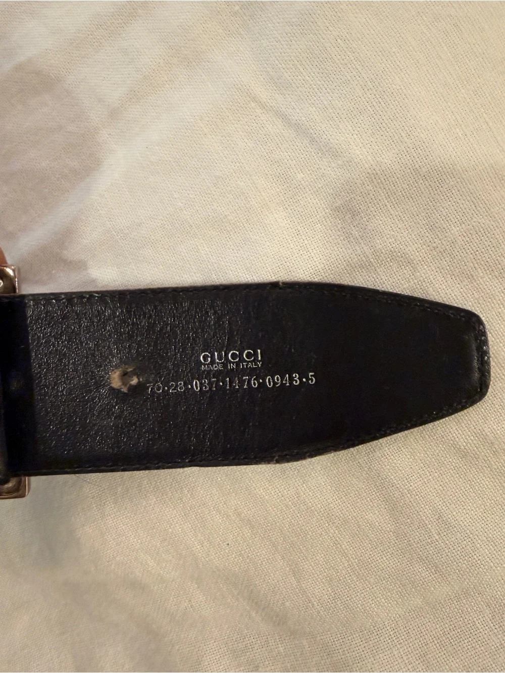 Vintage 90s Gucci belt black 32”